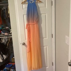 Stunning Ombré Maxi Halter Dress